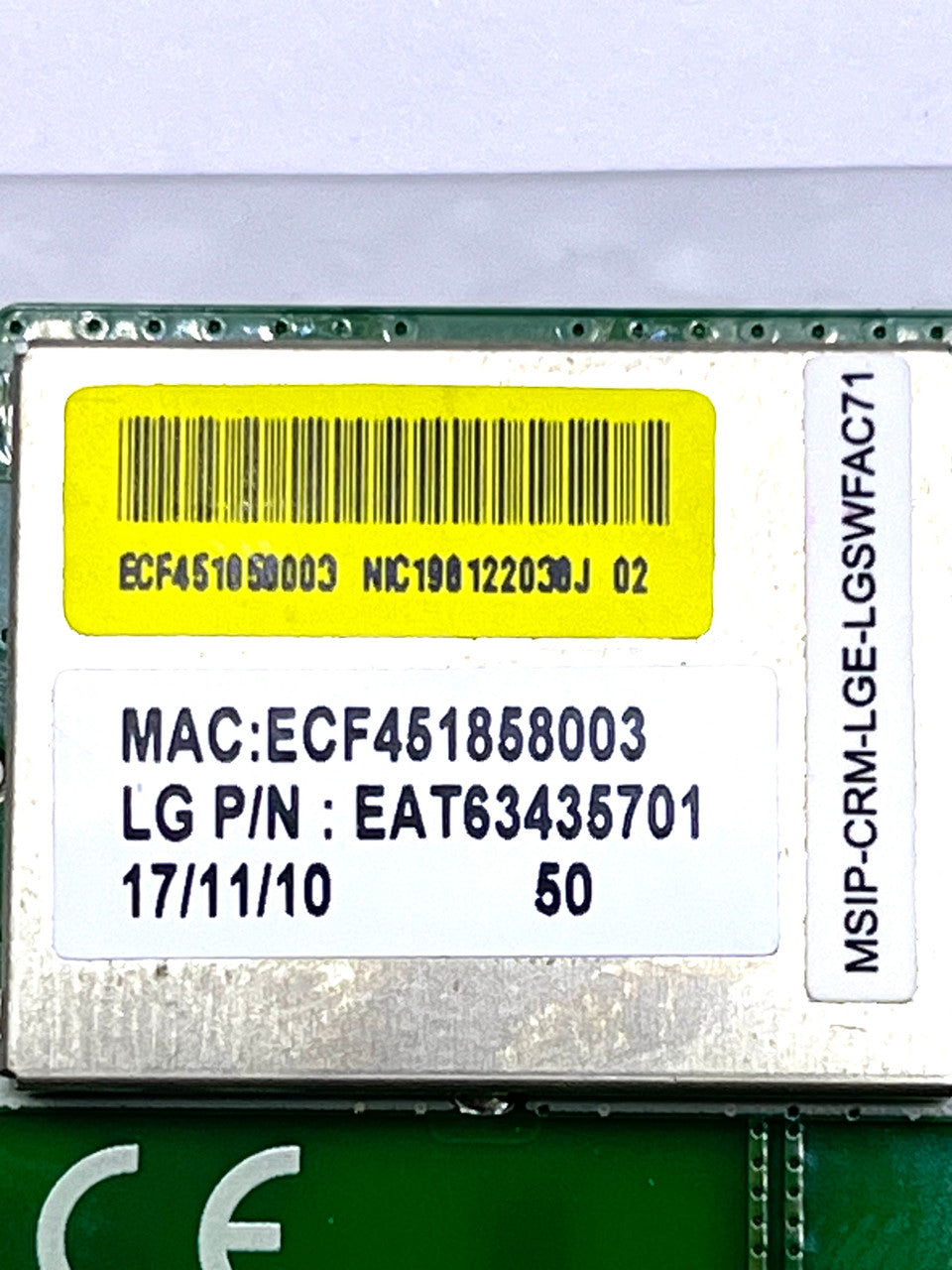 32D922EB-CF38-4DFC-9FAC-47207BF211F0__14028.1708629259.1280.1280.jpg LG EAT63435701 Wireless/Wifi/Adapter Module
