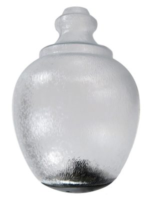 Economy LED Acorn Light Fixture with Medium Socket.  Power and Color Temperature Selectable.