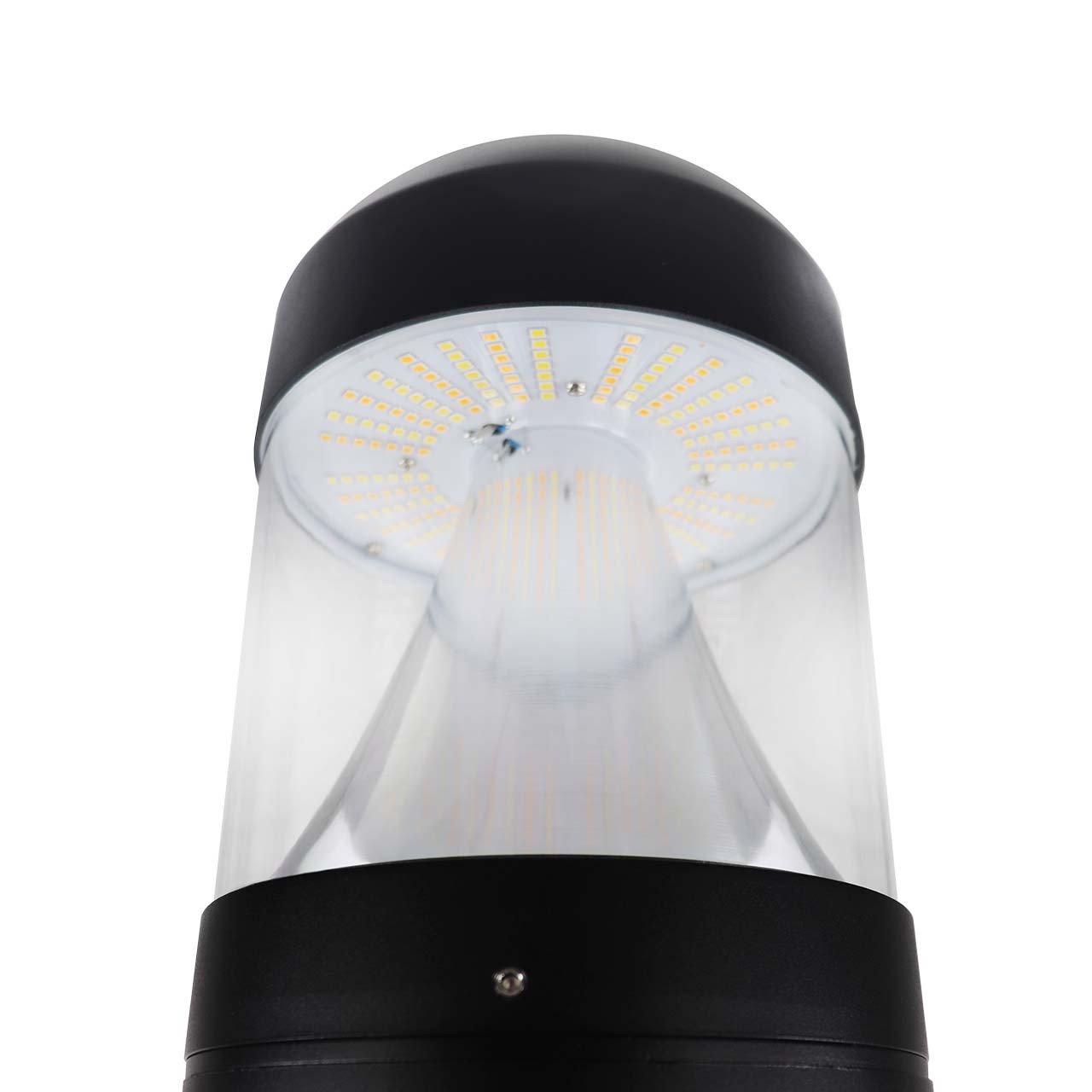 24 Watt Round Dome Top LED Bollard Light with Adjustable Power and Color Temperature