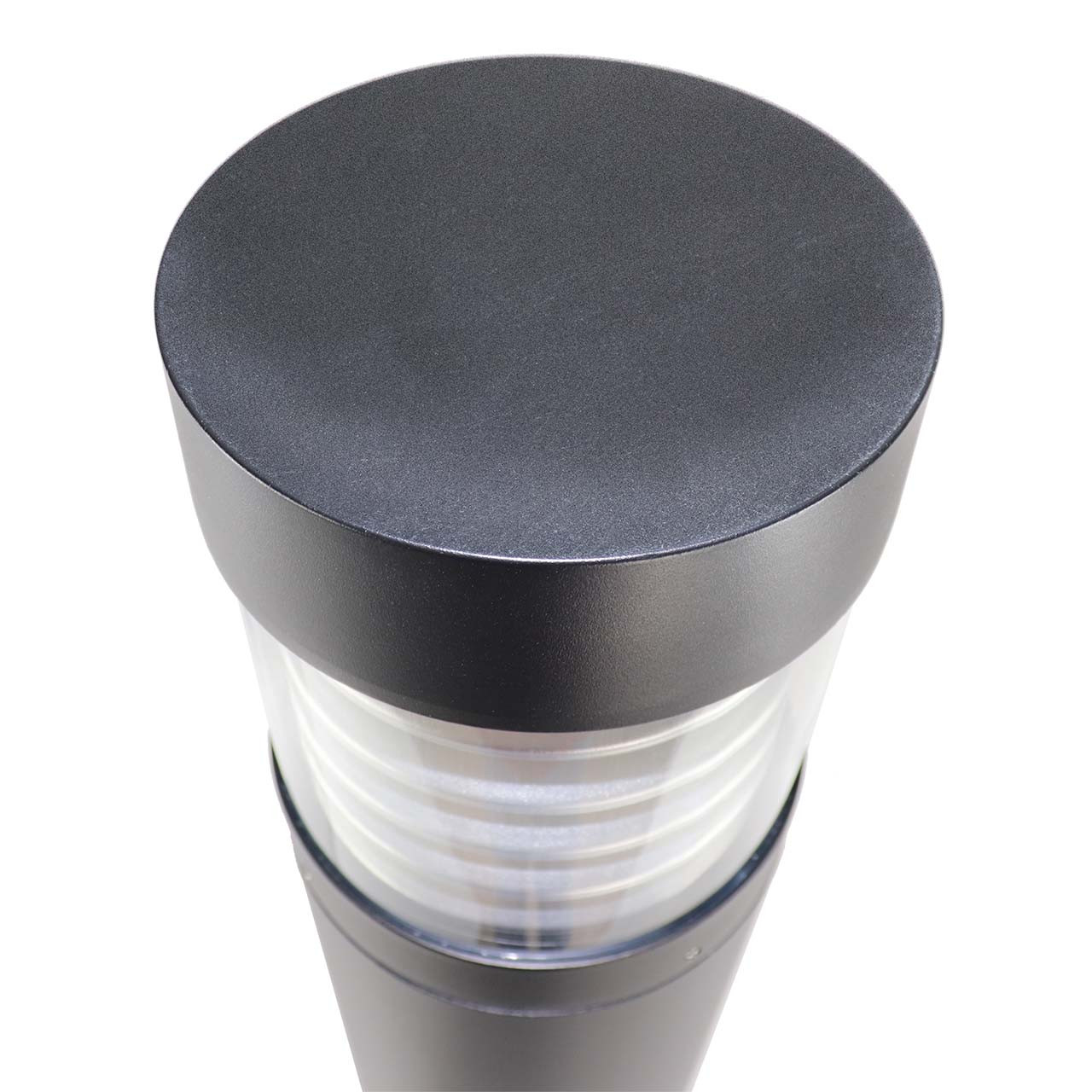 BOLRL-Top-down__16014.1775766878.jpg 24 Watt Round LED Bollard Light with Louvers and Adjustable Power and Color Temperature