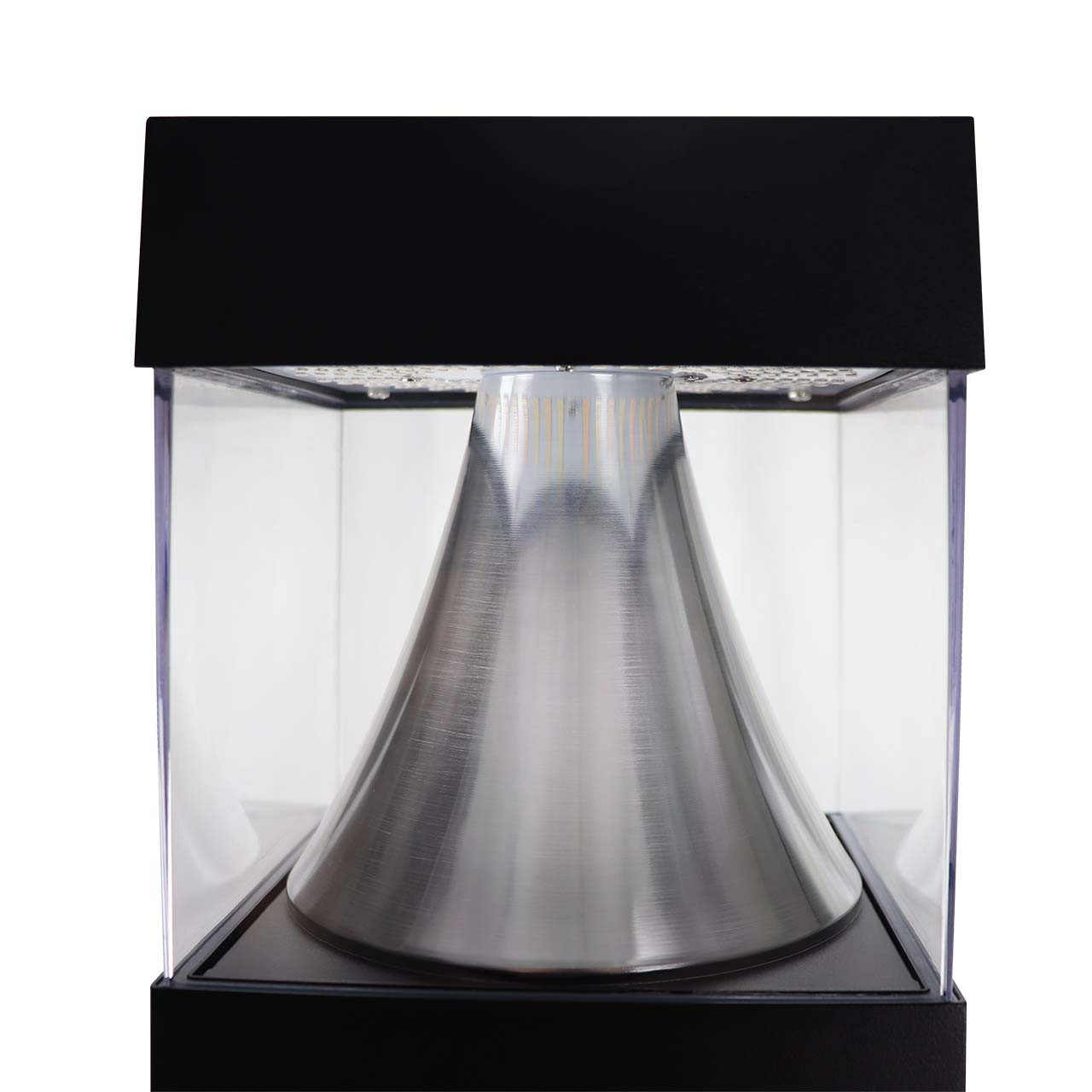 BOLSQ22-Top__23957.1753729492.jpg 24 Watt Square LED Bollard Light with Adjustable Power and Color Temperature
