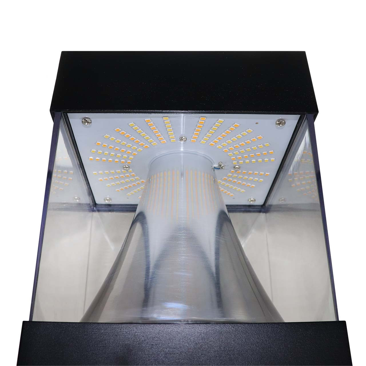 BOLSQ22-Top-up__14231.1753729496.jpg 24 Watt Square LED Bollard Light with Adjustable Power and Color Temperature