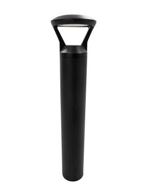 Halo Style 24 Watt LED Bollard Light  Adjustable Power and Color Temperature, Black