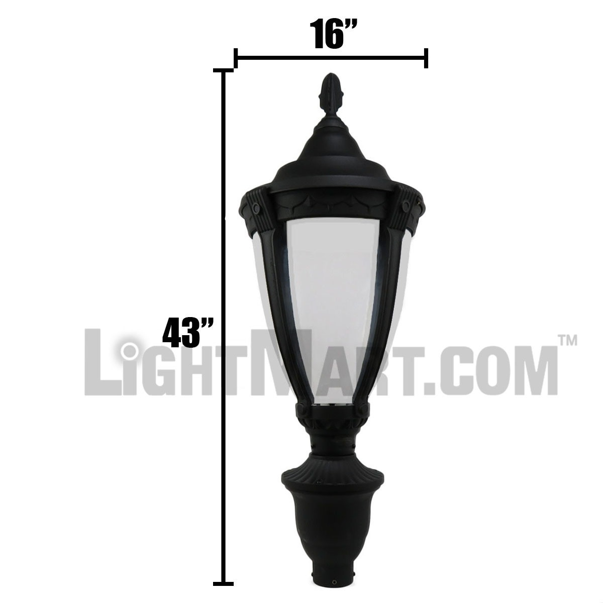 LED Acorn Light Fixture with Crown with Mogul Socket