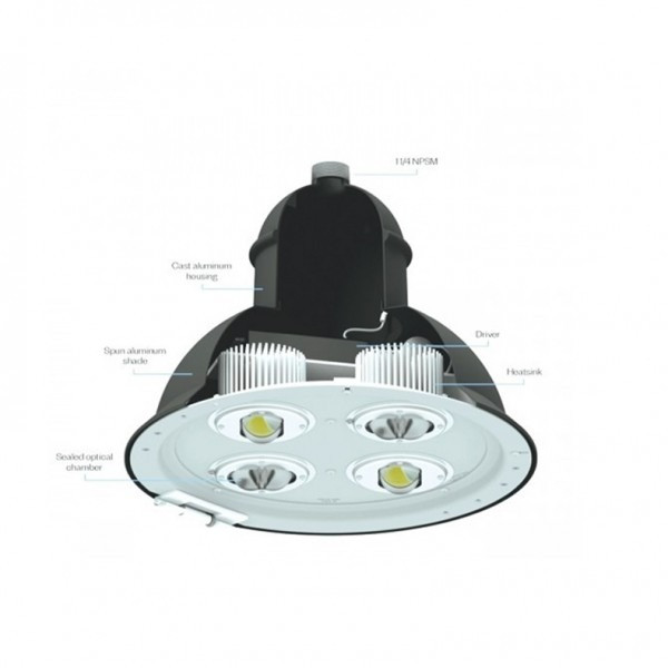 ptds58-dimensional__72375.1667613010.jpg 63 Watt 18 Inch Architectural Gooseneck LED Fixture with Wall Mount