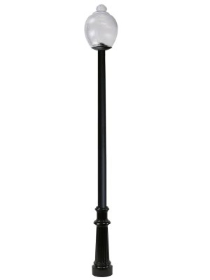Wexford LED Light Pole Kit with Economy Acorn Fixture 3 Inch Diameter Light Pole - Direct Burial