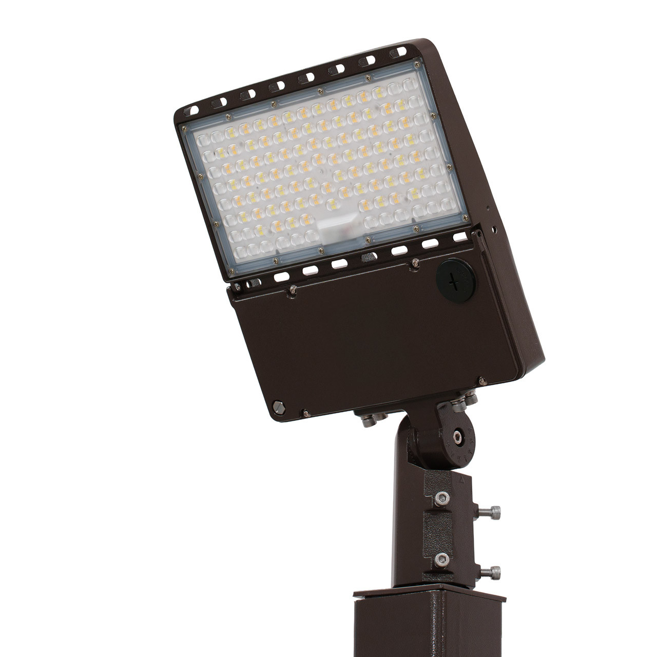 1-Shoebox_SF_small__12337.1751473532.jpg Light Pole Kit with Single Adjustable LED Area Light, Selectable Wattage 80/100/120/150 & Color Temperature, 10-25 Foot Pole Height Options
