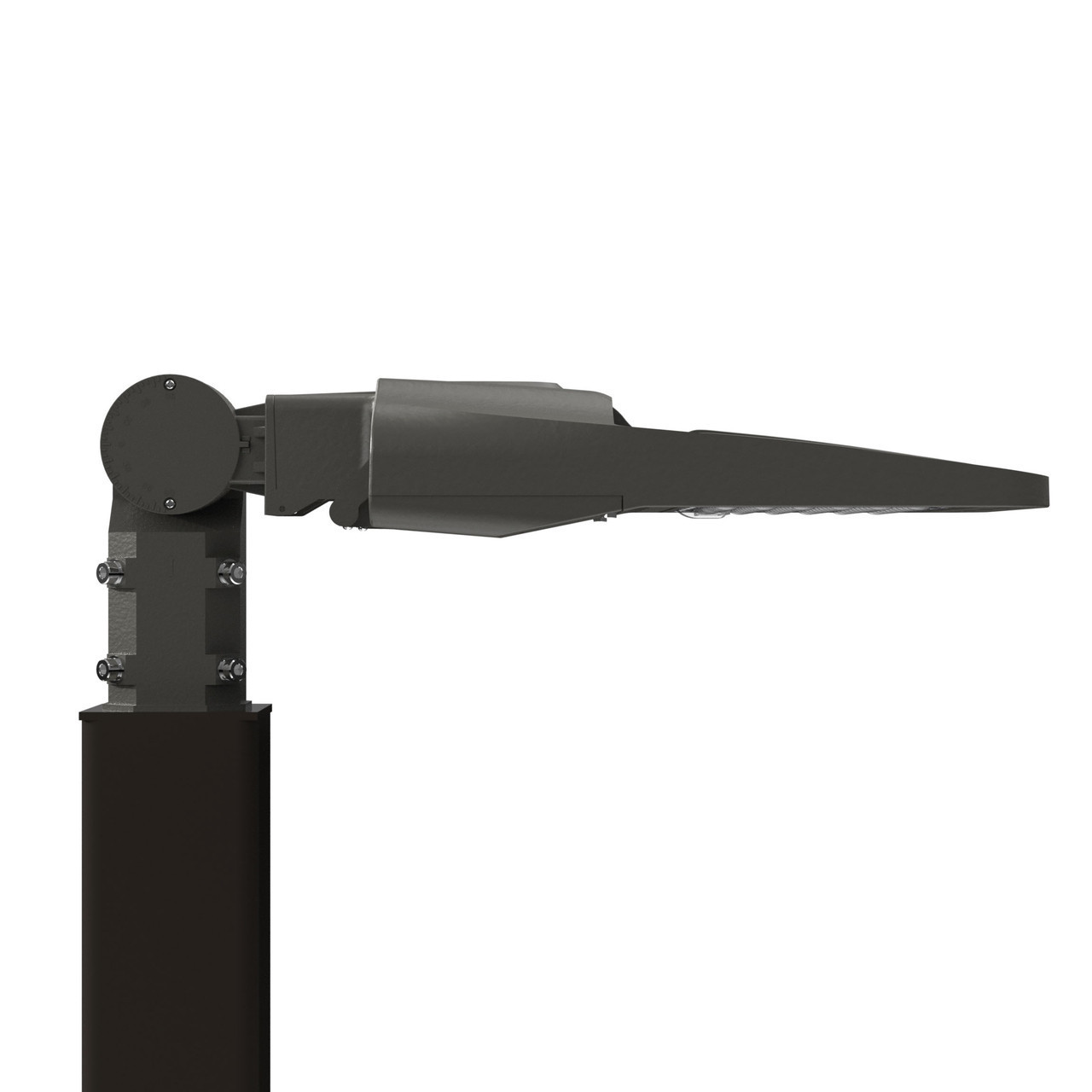 Untitled_Project_12__44638__34671__69680.1751473481.jpg Light Pole Kit with Single Adjustable LED Area Light, Selectable Wattage 80/100/120/150 & Color Temperature, 10-25 Foot Pole Height Options