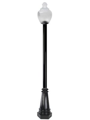 Oxford Anchor Base Decorative LED Pole Kit with Economy Acorn Fixture, 3 Inch Diameter