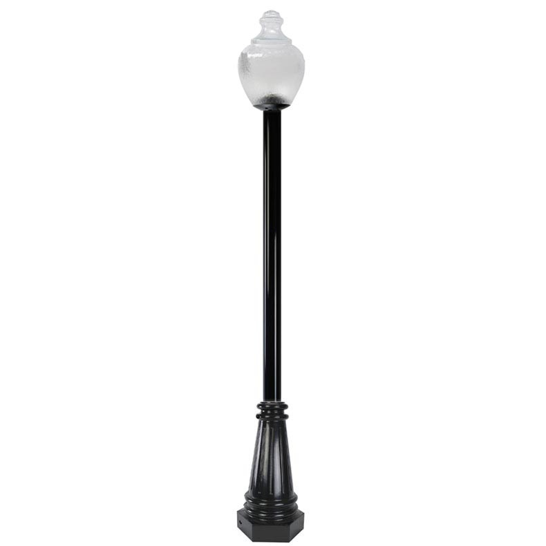 pkdeco2ab-gallery__35452__02643__99727.1675978638.jpg Oxford Anchor Base Decorative LED Pole Kit with Economy Acorn Fixture, 3 Inch Diameter