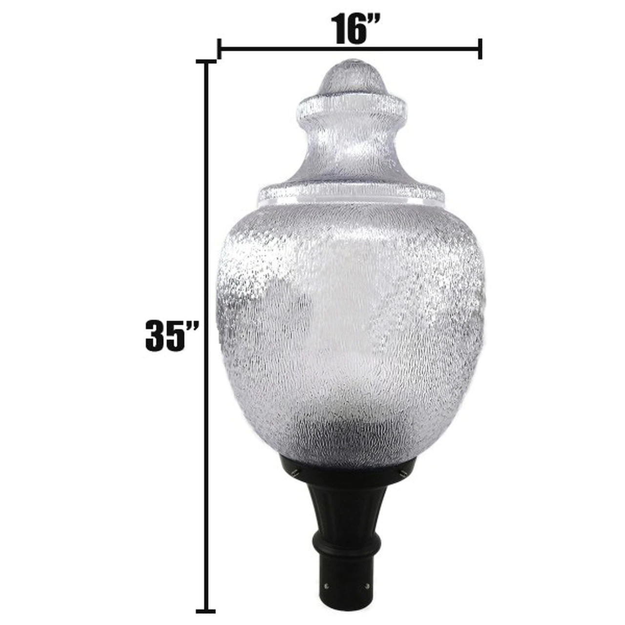 Wexford-LED-PKWX32-3__52919.1622621592.jpg Wexford LED Light Pole Kit with Standard Acorn Fixture 3 Inch Diameter Light Pole - Direct Burial