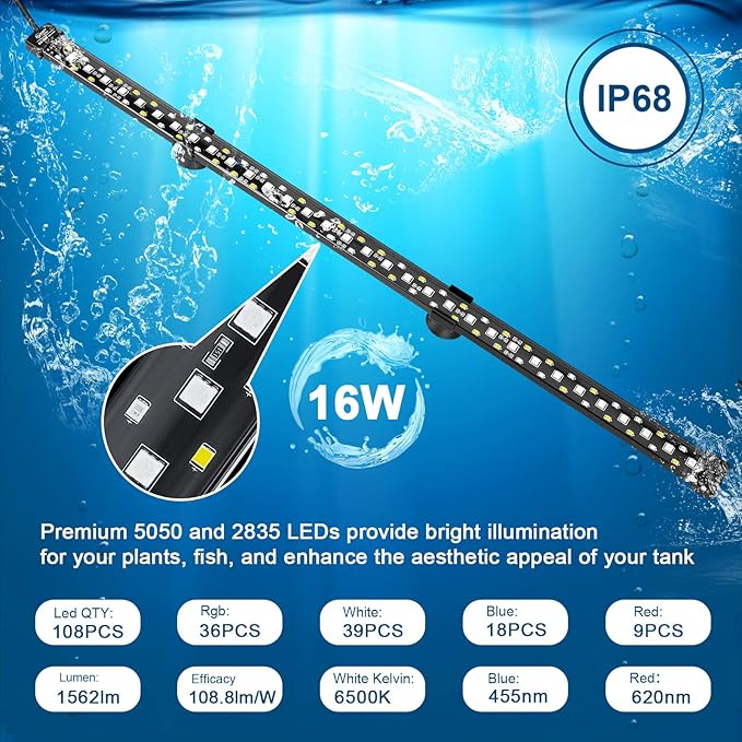 Hygger - Dunker Submersible Aquarium Light