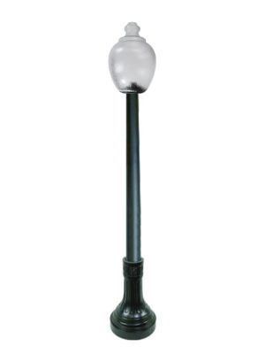 Bastille Anchor Base Decorative LED Pole Kit with Economy Acorn Fixture, 4 Inch Diameter