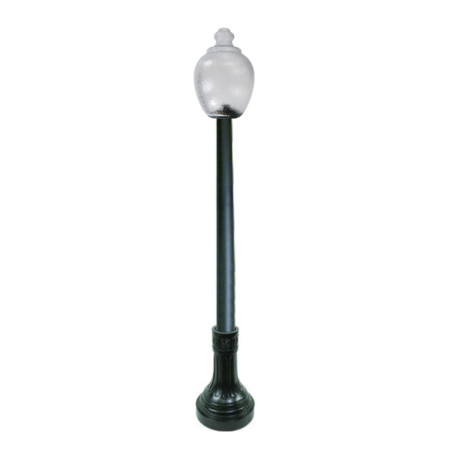 PKDeco7AB_640x640__06128.1733426552.png Bastille Anchor Base Decorative LED Pole Kit with Economy Acorn Fixture, 4 Inch Diameter