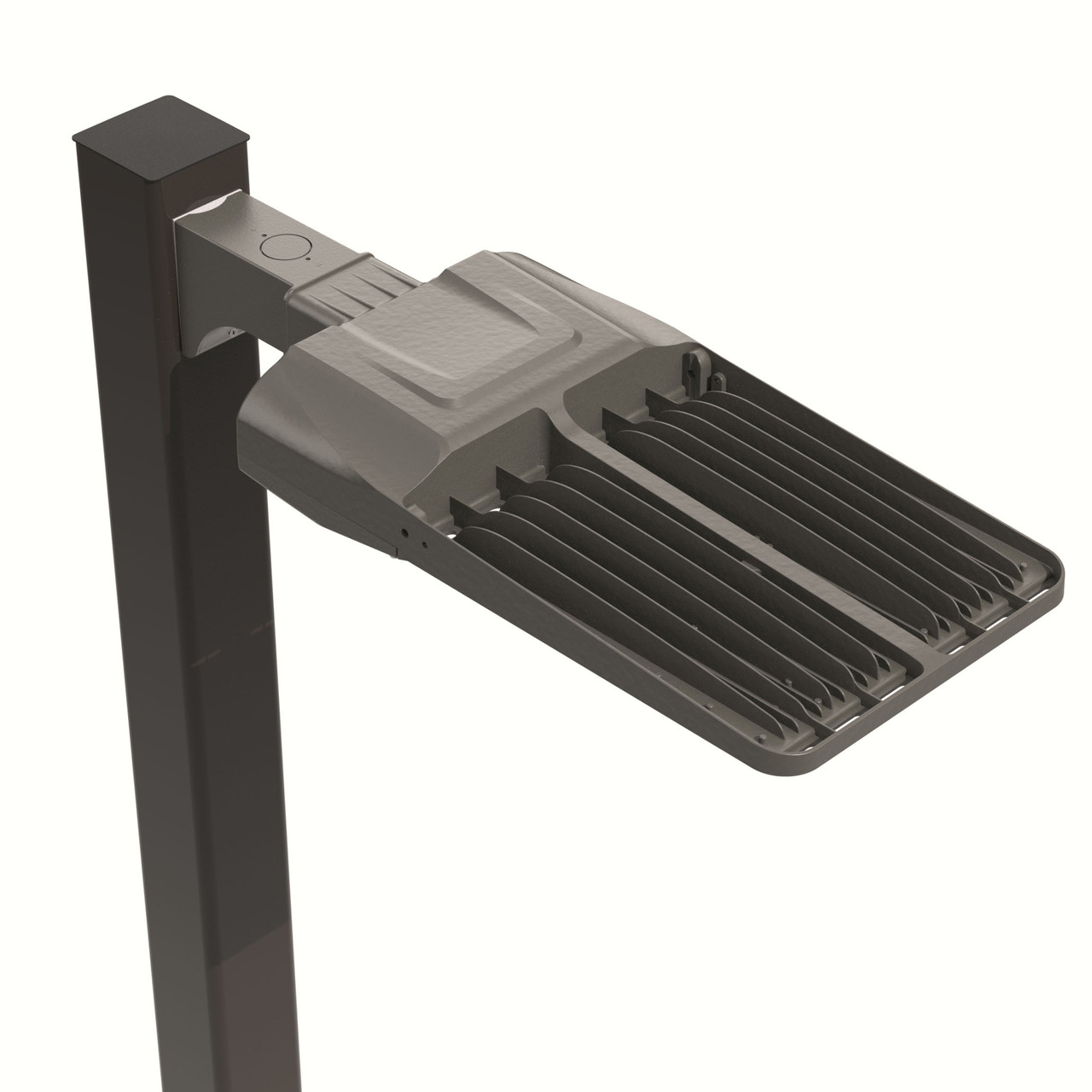 PK0812-4_5__48034.1750100665.jpg Light Pole Kit with Single LED Area Light, Selectable Wattage 150/200/240/300 & Color Temperature, 20-30 Foot Pole Height Options