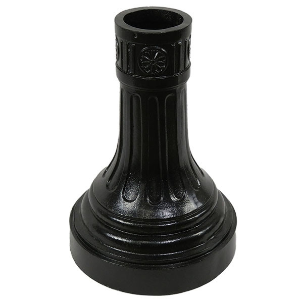 decorative_bastille_light_pole_base_2__36602.1622631361.jpg Bastille Anchor Base Decorative LED Pole Kit with Lantern Fixture, 4 Inch Diameter