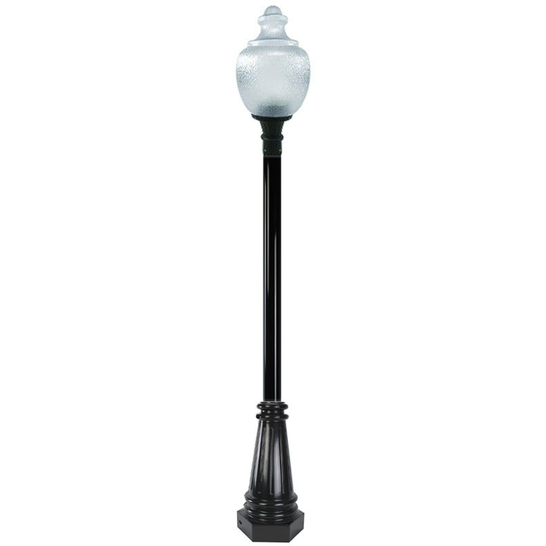 pkdeco2ab-gallery__35452__55698.1674767763.jpg Oxford Anchor Base Decorative LED Pole Kit with Standard Acorn Fixture, 3 Inch Diameter