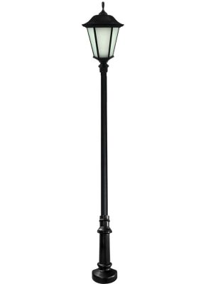 Worthington LED Light Pole Kit with Lantern Fixture 4 Inch Diameter Light Pole - Anchor Based