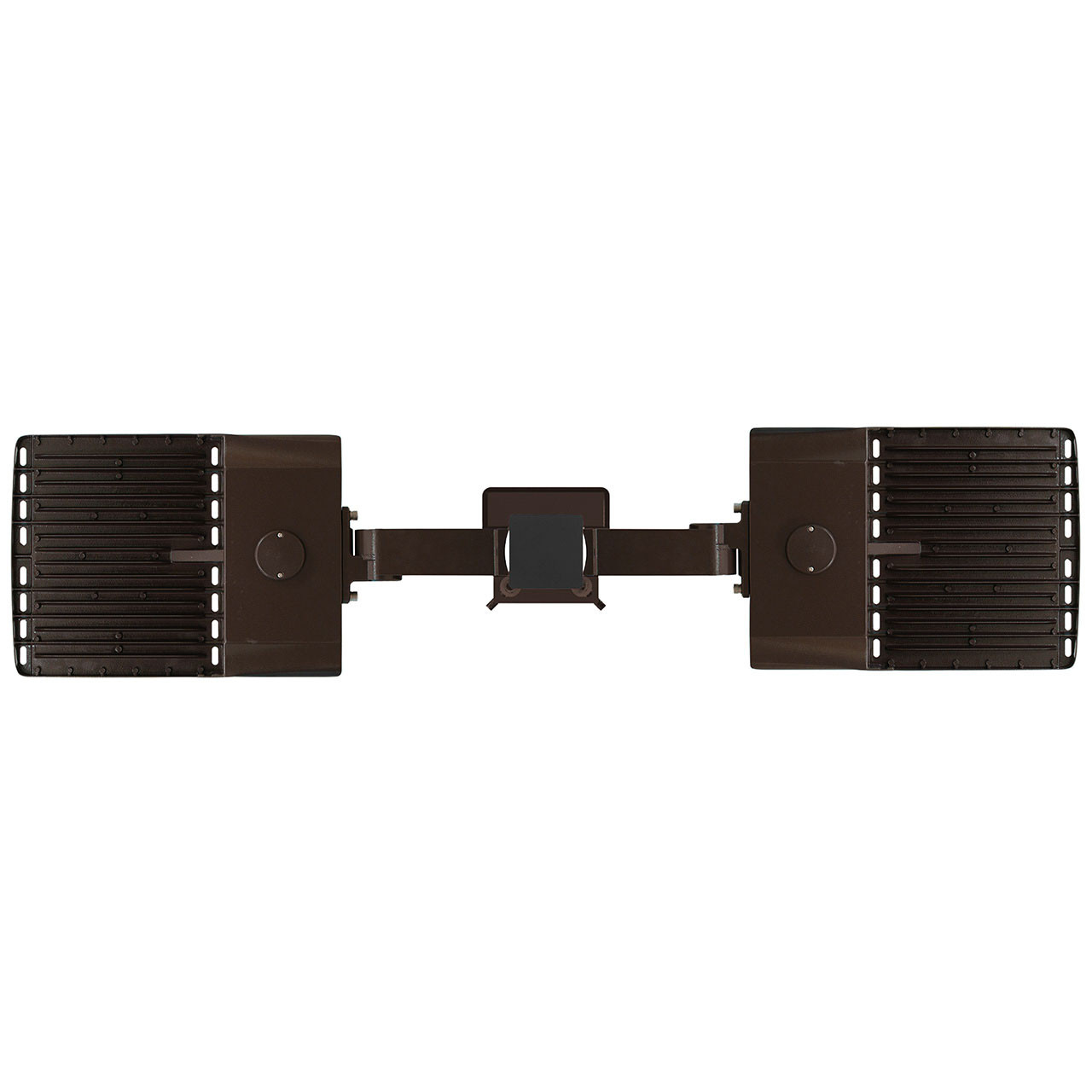PK1502_17__18691_2bay_large__47966.1752253343.jpg Light Pole Kit with Two LED Area Lights, Selectable Wattage 150/200/240/300 & Color Temperature, 20-30 Foot Pole Height Options