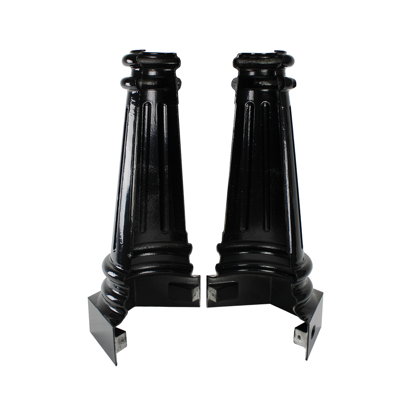 Oxford_Front_View_Open__05323.1674770590.jpg Stratford Direct Burial Decorative LED Pole Kit with Standard Acorn Fixture, 4 Inch Diameter