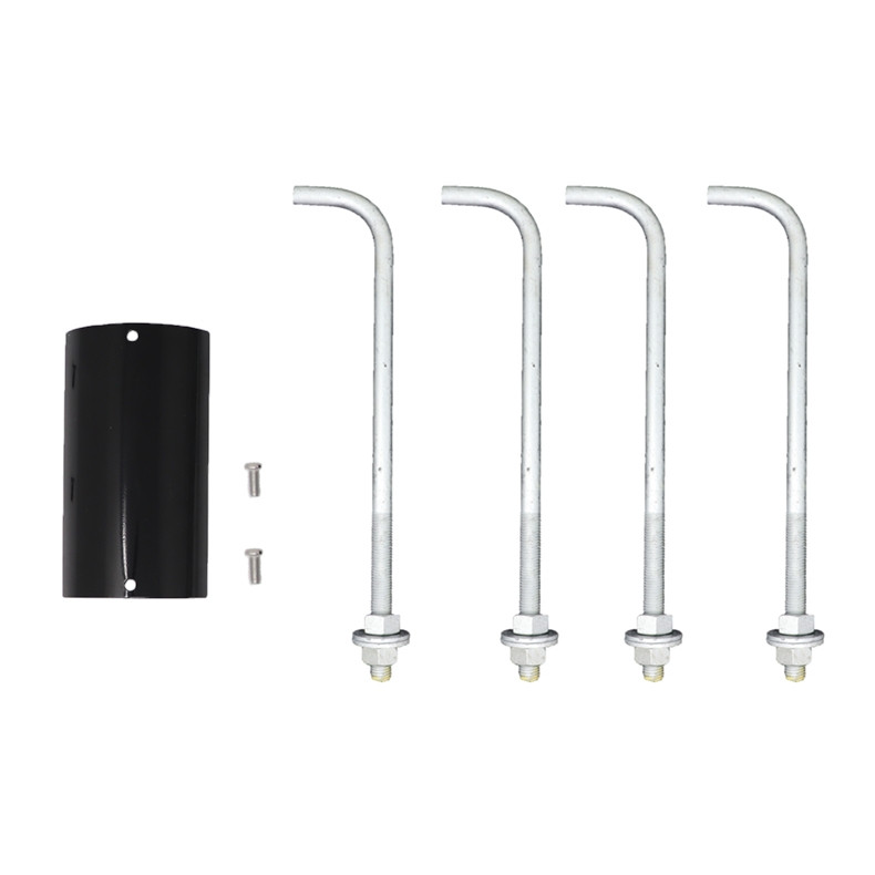 Worthington LED Light Pole Kit with Standard Acorn Fixture 4 Inch Diameter Light Pole - Anchor Based