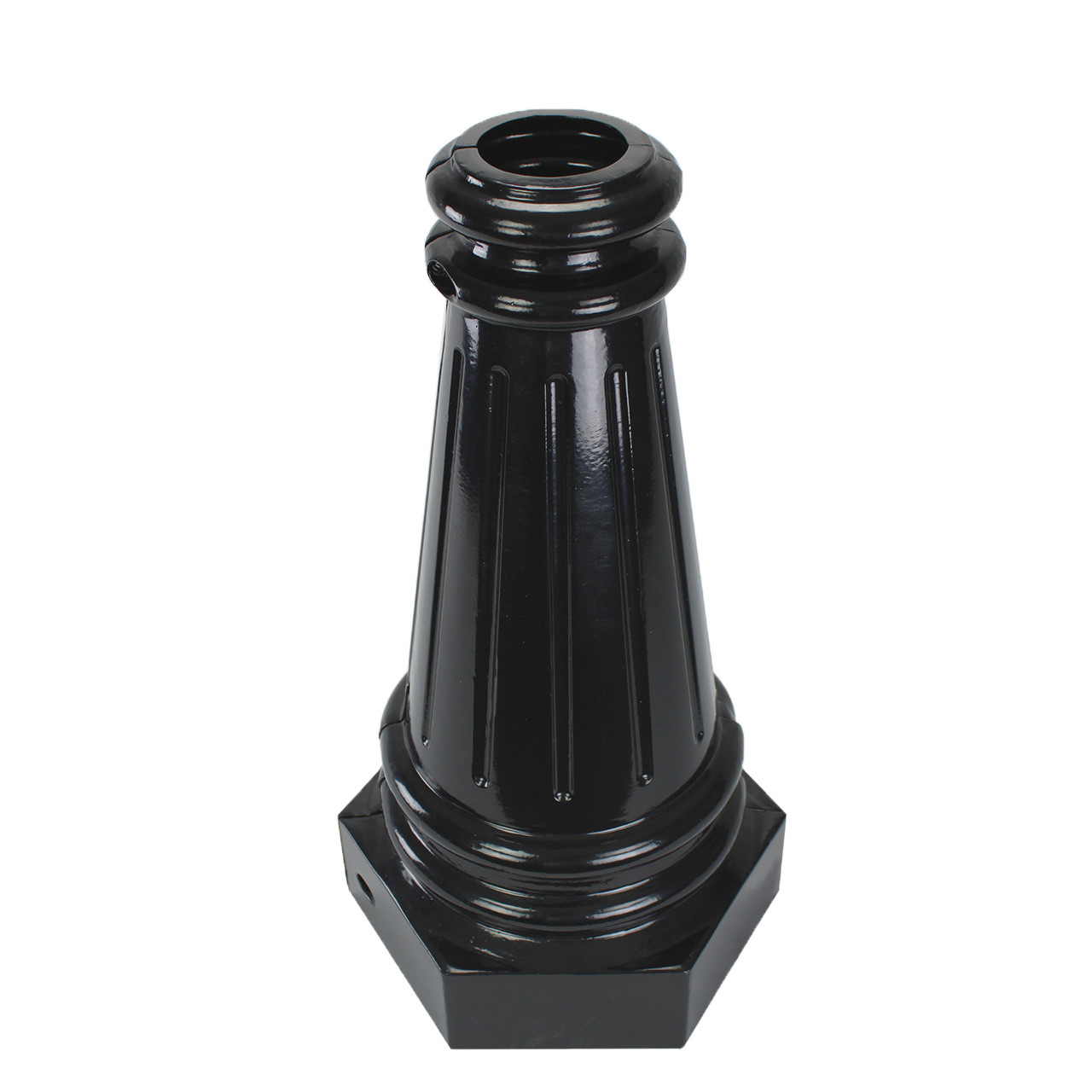 Stratford-Closed-Downview__87222.1674771032.jpg Stratford Anchor Base Decorative LED Pole Kit with Standard Acorn Fixture, 4 Inch Diameter