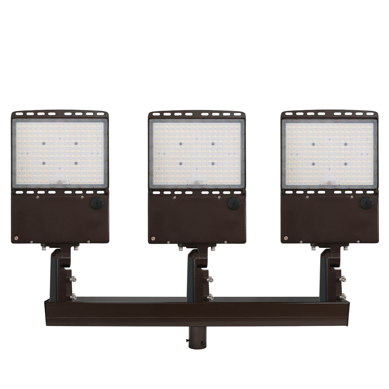 14-shoebox-SF-large-v2__31138.1751471401.jpg Light Pole Kit with Three Adjustable LED Lights, Selectable Wattage 150/200/240/300 & Color Temperature, 20-30 Foot Pole Height Options