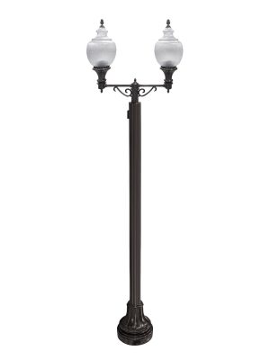 Municipal-Grade Washington Decorative Light Pole Kit, Two Lights