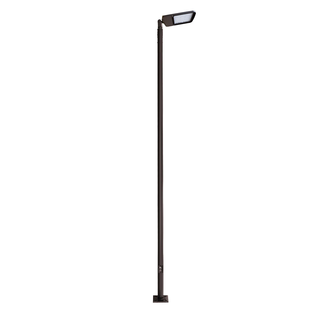 LED Lighting System for Pickleball Court.  Four Light Poles and Four LED Lights with Sports Optics