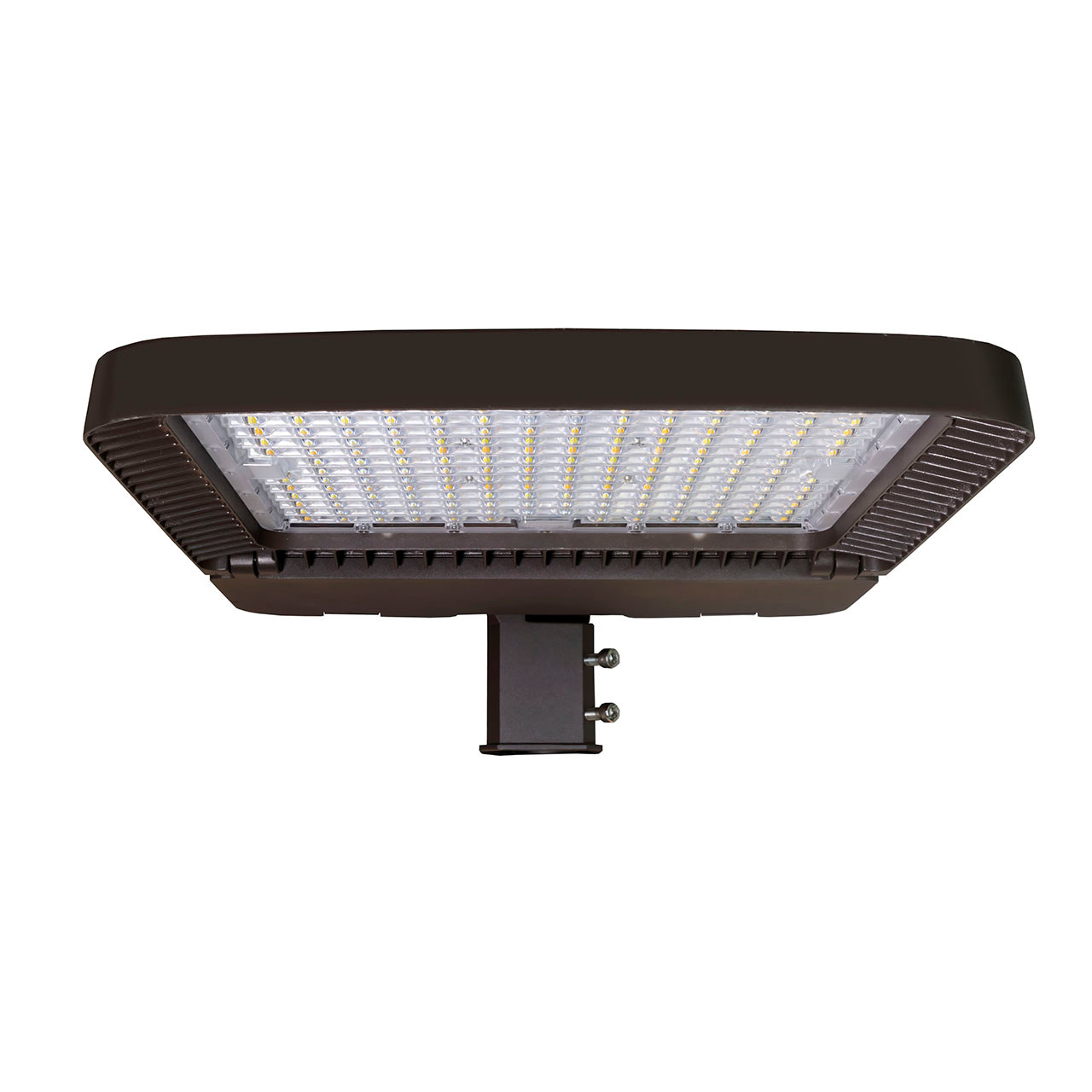 LED Lighting System for Pickleball Court.  Four Light Poles and Four LED Lights with Sports Optics