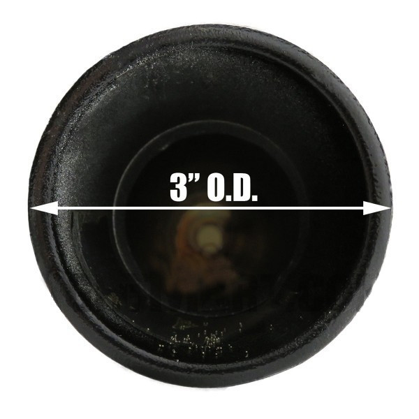 Round Aluminum Light Pole, 8-14 Foot, 3 Inch Diameter, Anchor Base, Quick Ship