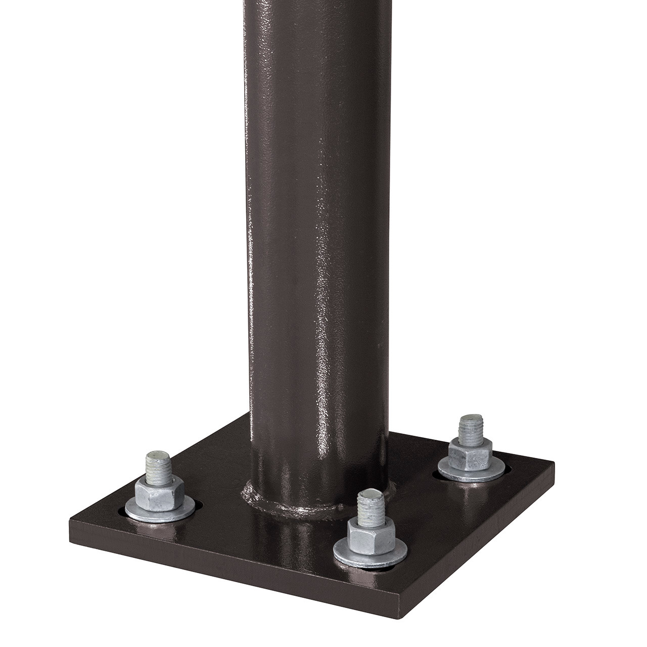 1280_C7A3174__93787.1708376468.jpg 10 Foot Round Straight Steel Light Pole, 4 Inch Diameter, 11 Gauge
