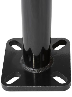 Round Aluminum Light Pole, 8-16 Foot, 4 Inch Diameter, Anchor Base, Quick Ship