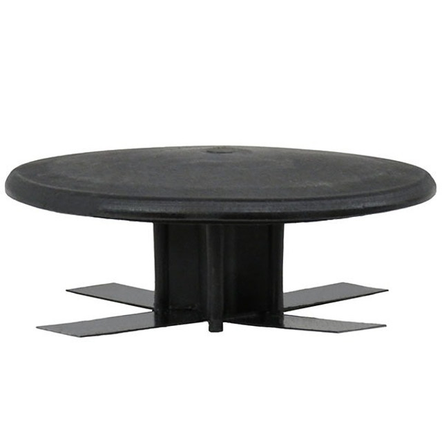 Pole_Cap__98026.1659125546.jpg 12 Foot Round Straight Aluminum Light Pole, 4 Inch Diameter, 0.125 Inch Wall Thickness