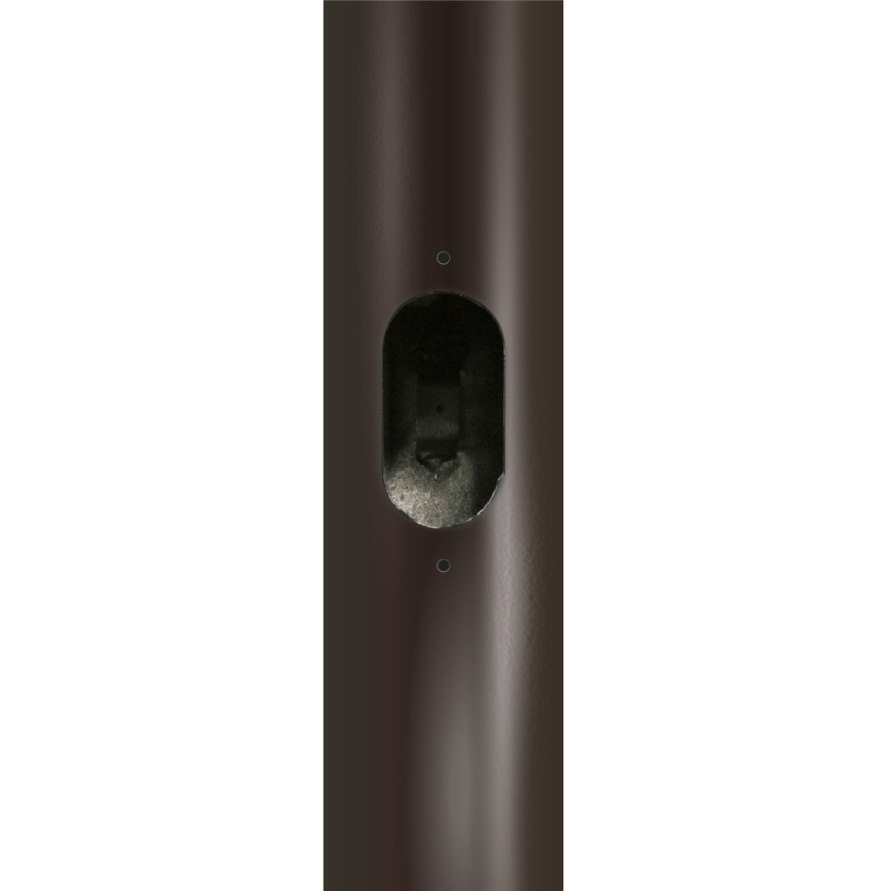10 Foot Round Hinged Base Aluminum Light Pole, 4 Inch Diameter, 0.125 Inch Wall Thickness