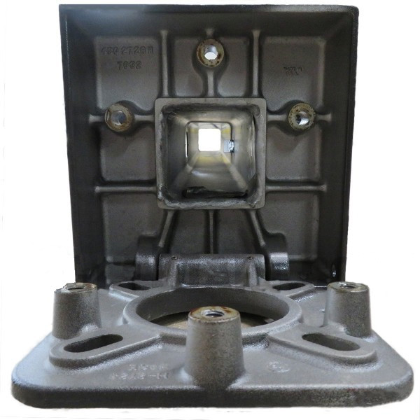 img_0933_16__34897.1622621537.jpg 8 Foot Square Hinged Base Aluminum Light Pole, 4 Inch Wide, 0.125 Inch Wall Thickness