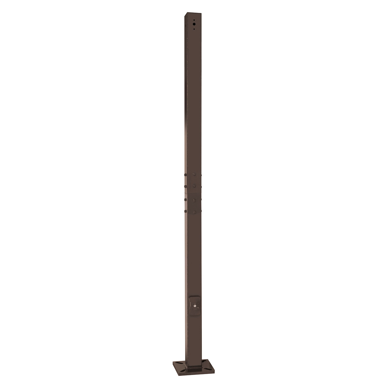 8 Foot EZ Sectional Steel Light Pole, 4 Inch Wide, 11 Gauge