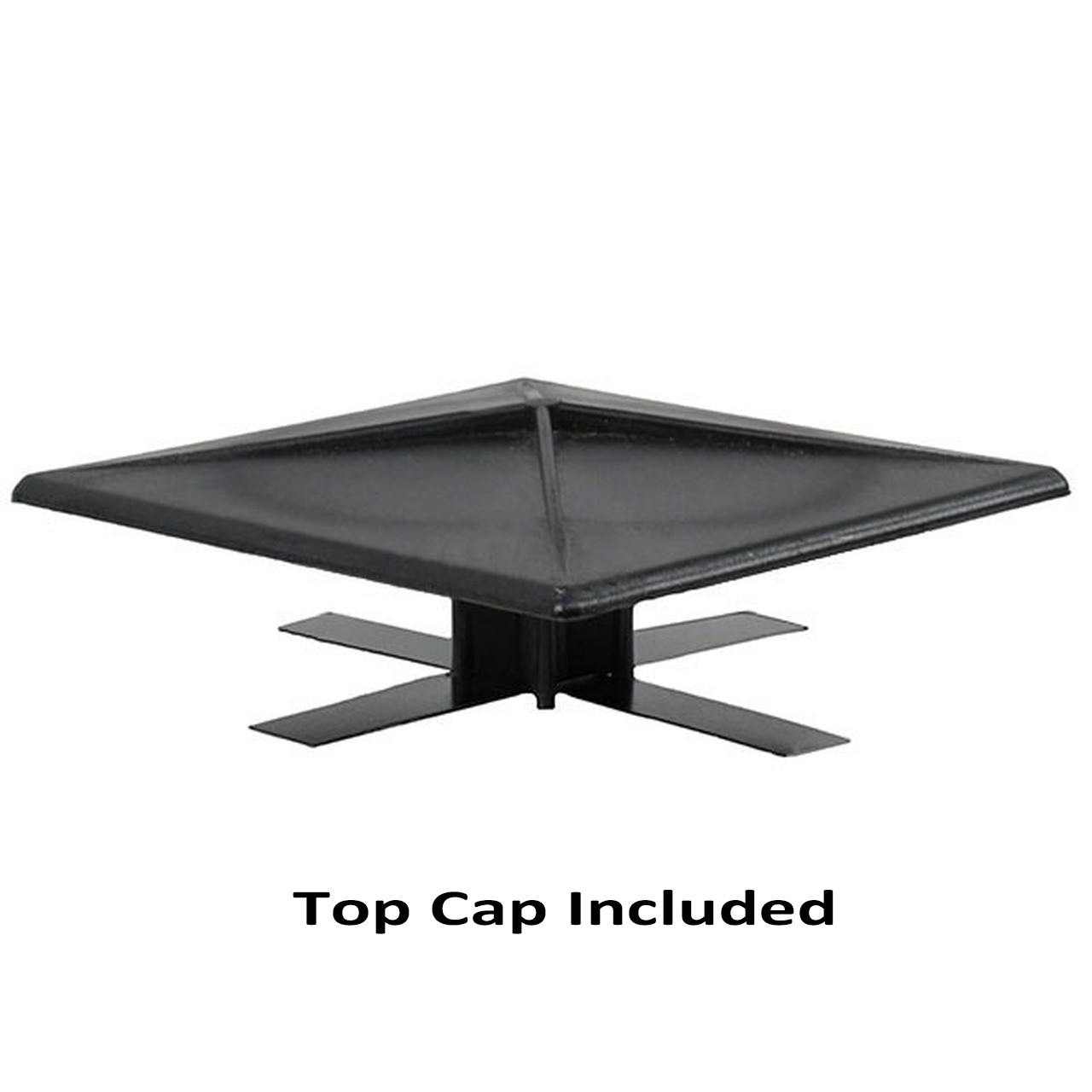 Square_Aluminum_Top_Cap__51323.1622630793.jpg 12 Foot Square Straight Aluminum Light Pole, 4 Inch Wide, 0.125 Inch Wall Thickness