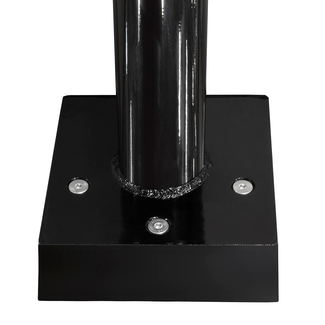14 Foot Round Hinged Base Aluminum Light Pole, 4 Inch Diameter, 0.125 Inch Wall Thickness