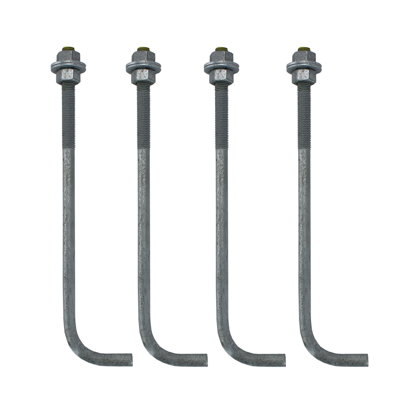 14 Foot Round Hinged Base Aluminum Light Pole, 4 Inch Diameter, 0.125 Inch Wall Thickness