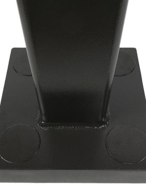 10 Foot Hurricane Resistant Square Aluminum Pole, 4 Inch Wide, 0.125 Inch Wall Thickness