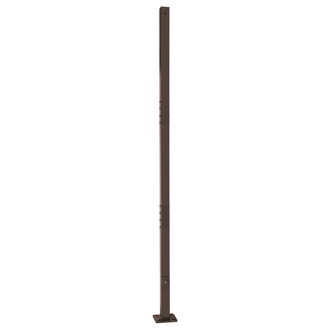 12 Foot EZ Sectional Steel Light Pole, 4 Inch Wide, 11 Gauge