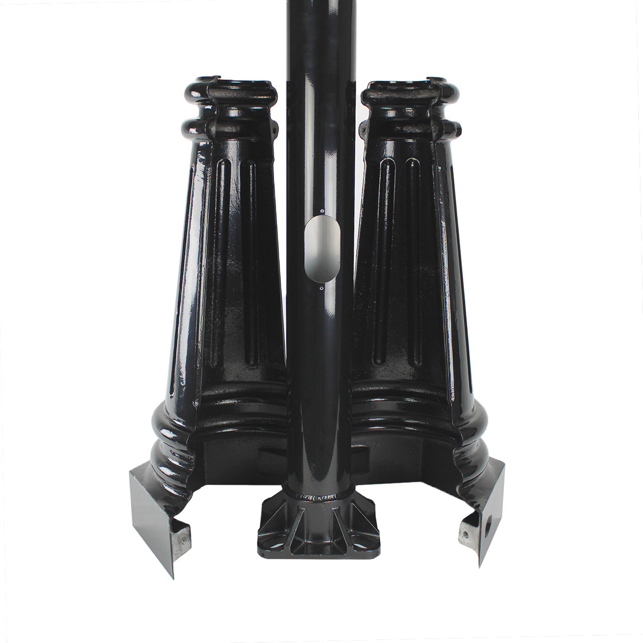 Oxford Series Anchor Base 3 Inch Round Aluminum Light Pole Assembly