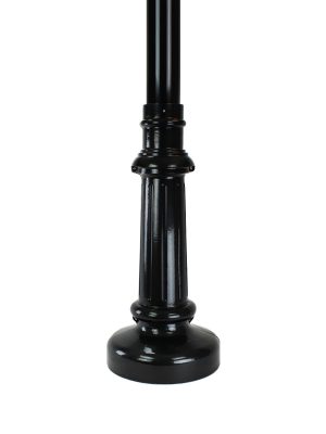 Worthington Series, 3 inch Round Aluminum Light Pole Assembly Direct Burial