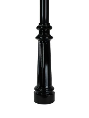 Windsor Series, 4 inch Round Aluminum Light Pole Assembly Direct Burial