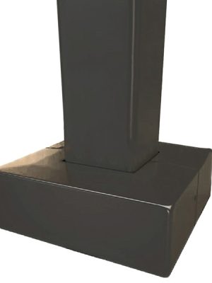 20 Foot Square Steel Light Pole Height, 4 Inch Wide, 7 Gauge