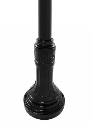 Bastille Series Anchor Base 4 Inch Round Aluminum Light Pole Assembly