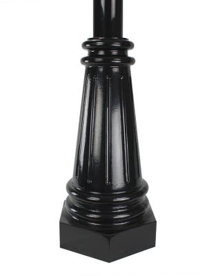 Stratford Series Anchor Base 4 Inch Round Aluminum Light Pole Assembly