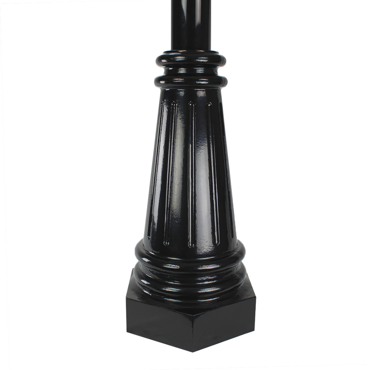 Stratford Series Anchor Base 4 Inch Round Aluminum Light Pole Assembly
