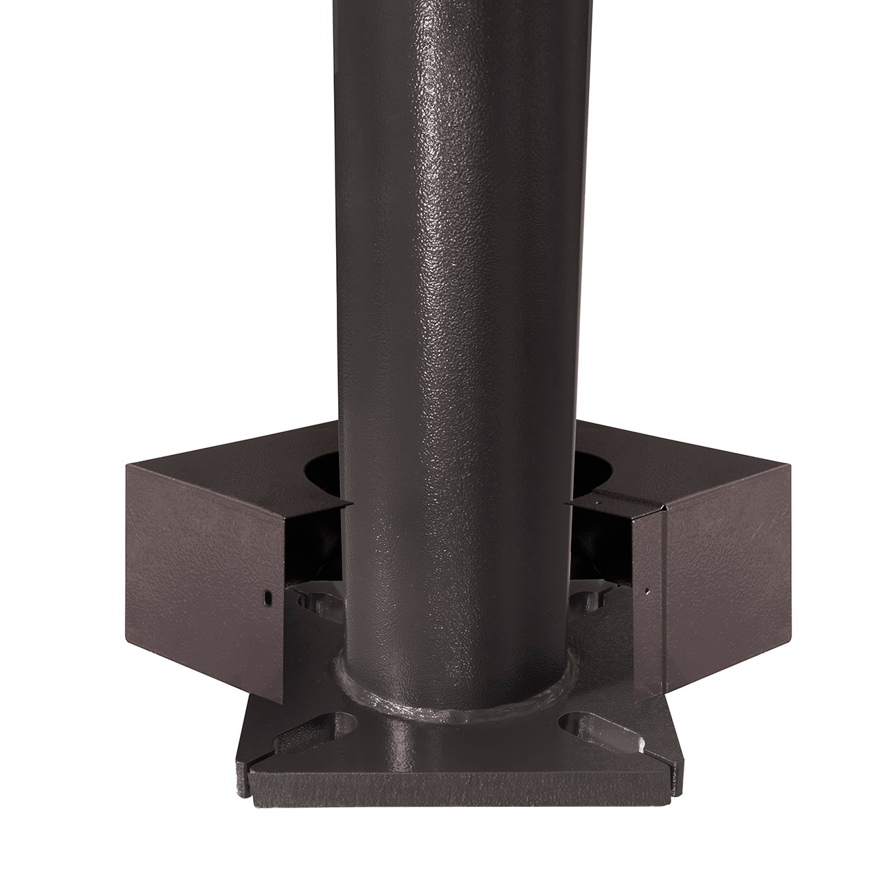 _C7A4310__72809.1721137636.jpg 25 Foot Round Tapered Steel Light Pole - 6.6 Inch Diameter, 11 Gauge, Quick-Ship